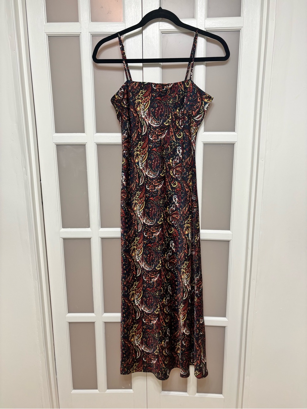 Lucy Paris Paisley Midi Slip Dress XS Boho Festival NWT